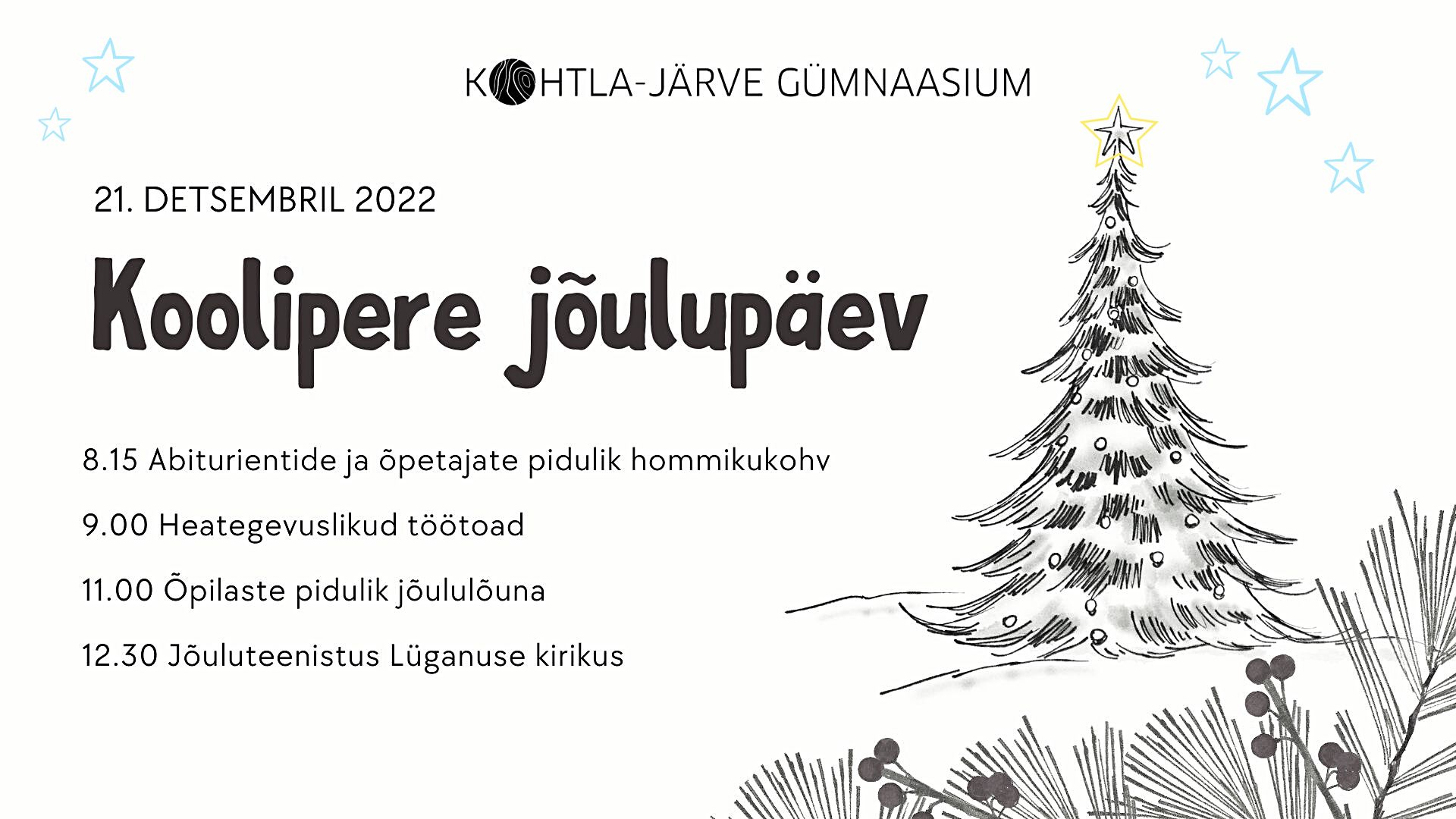 Read more about the article Jõulupäev Kohtla-Järve Gümnaasiumis 21. detsembril