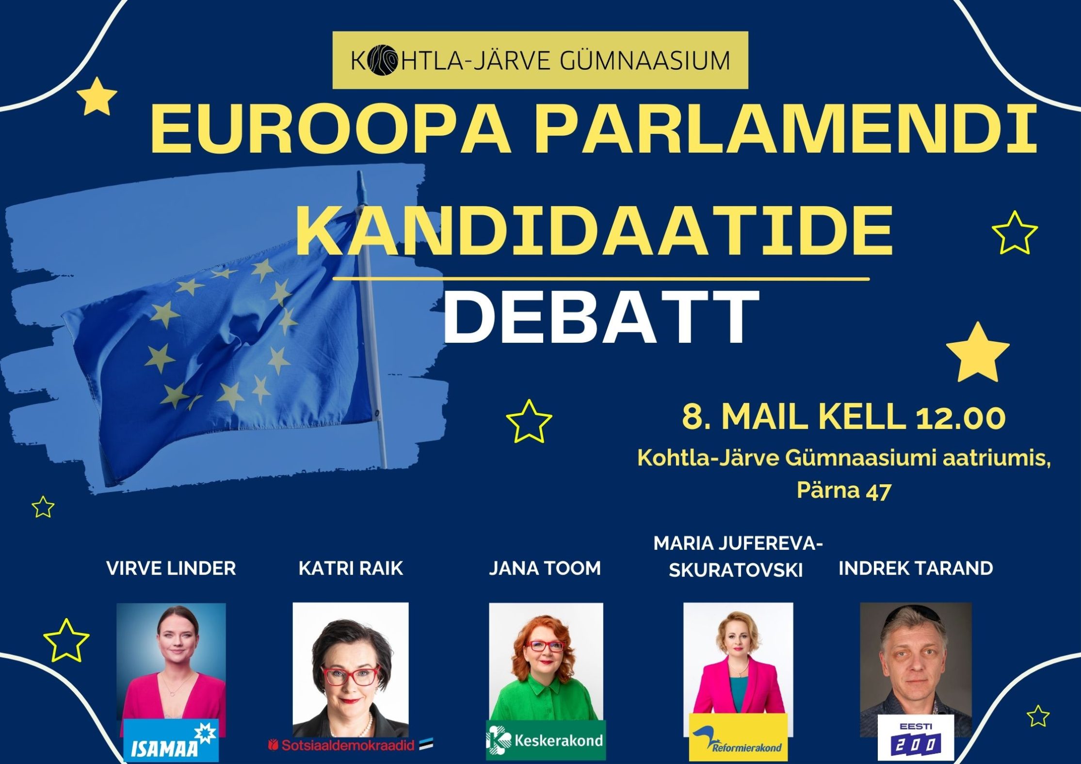 Read more about the article Euroopa Parlamendi kandidaatide debatt Kohtla-Järve Gümnaasiumis