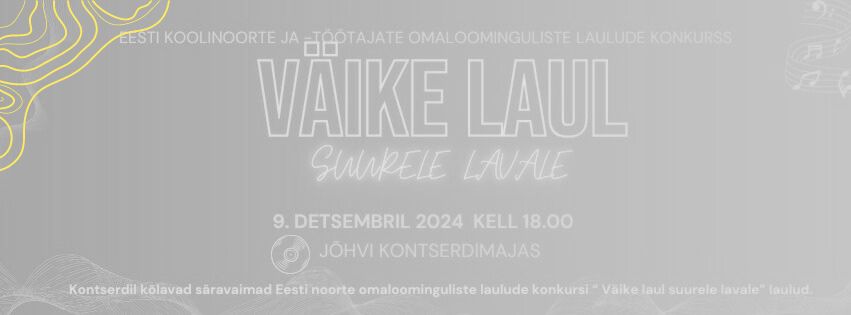 Read more about the article Omaloominguliste laulude konkurss “Väike laul suurele lavale” tuleb taas!