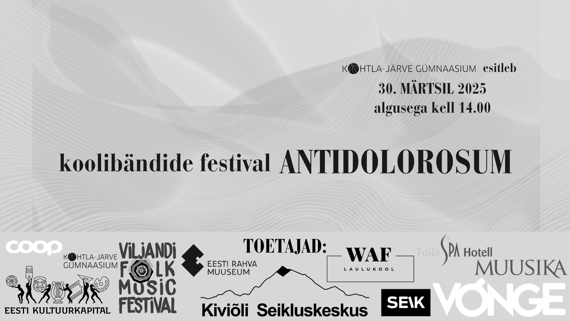Read more about the article Koolibändide festival Antidolorosum 2025