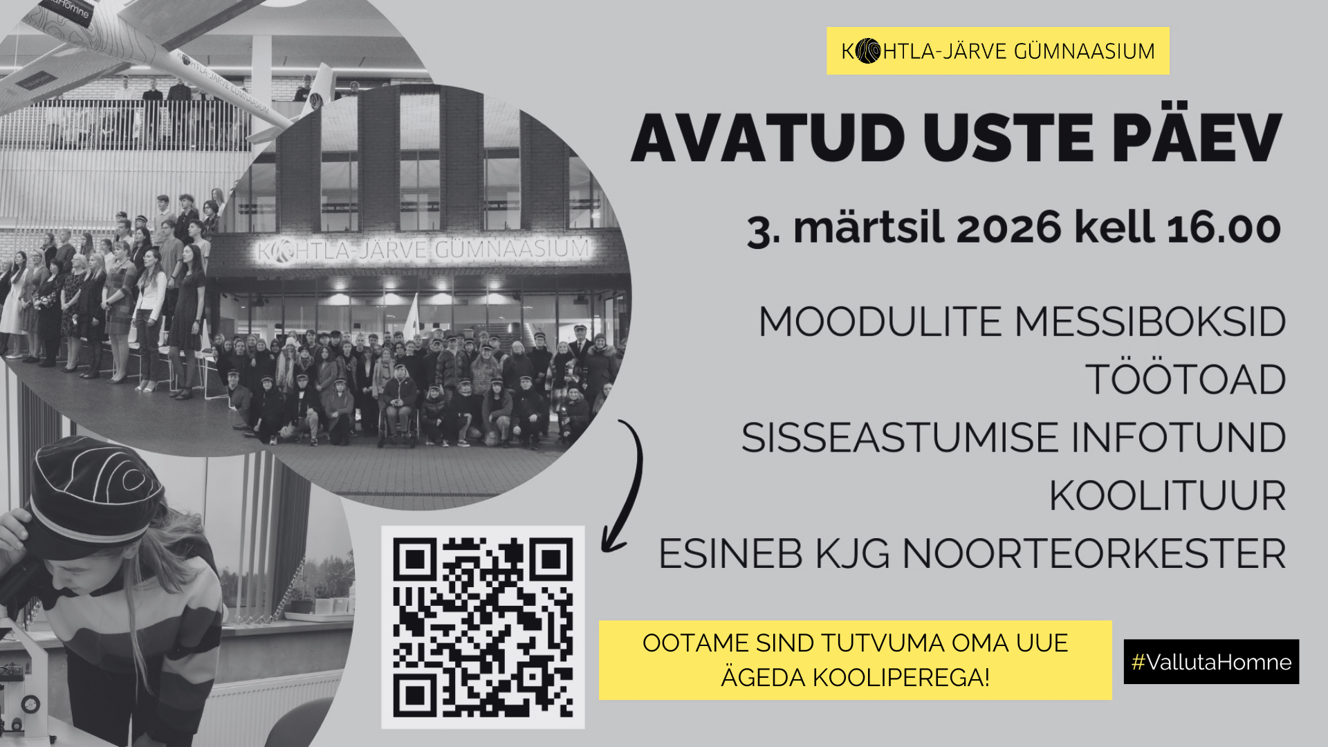 Read more about the article Tule avatud uste päevale! 